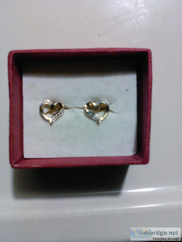 Heart  Diamond Earrings