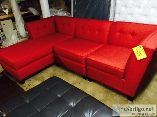 NEW Harper fabric 3pc Modular sectional Sofa - 699 (Leicester)