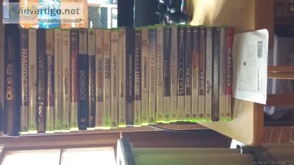 XBOX 360 GAMES and Guitar Hero bundle for Sale