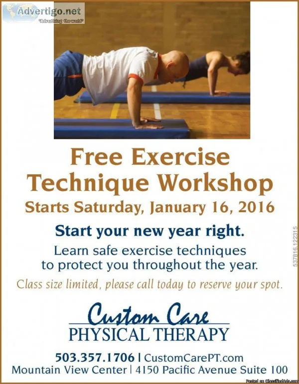 Free Exercise Technique Workshop