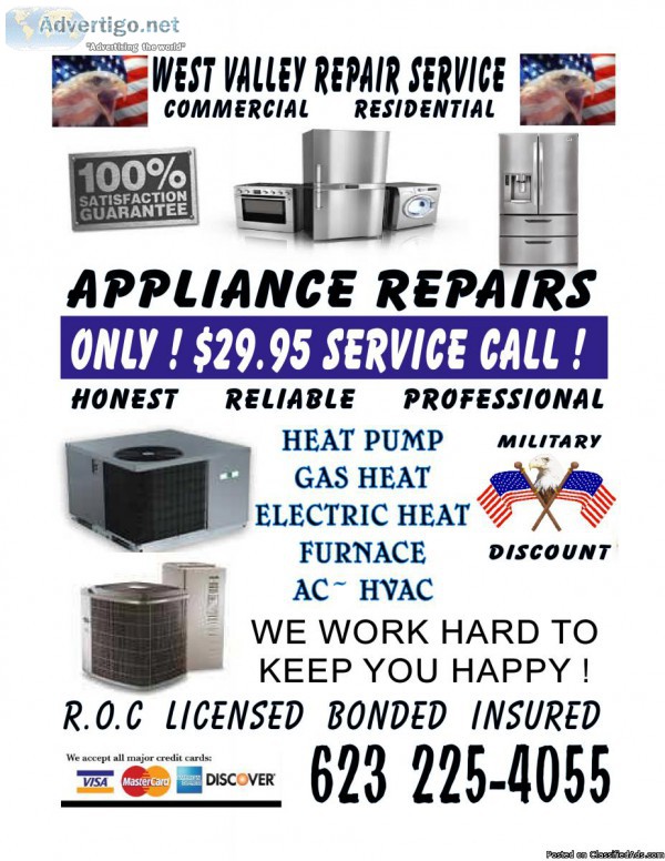 Heating Repair Service Affordable check-up 29.95 FURNACEHVAC CEN