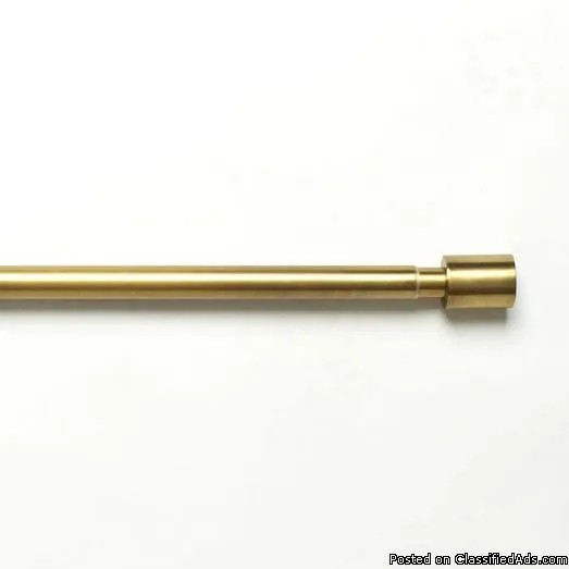 West Elm Oversized Metal Curtain Rod 44&quot-108&quot Antique Br