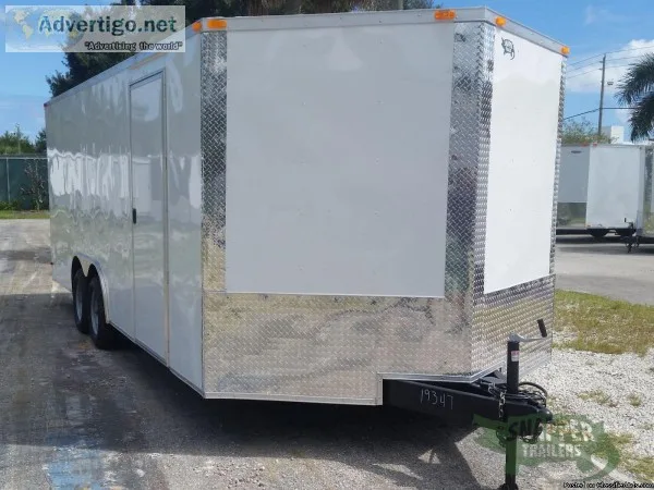 Cargo Trailer  8.5x20 White Exterior NEW for SALE