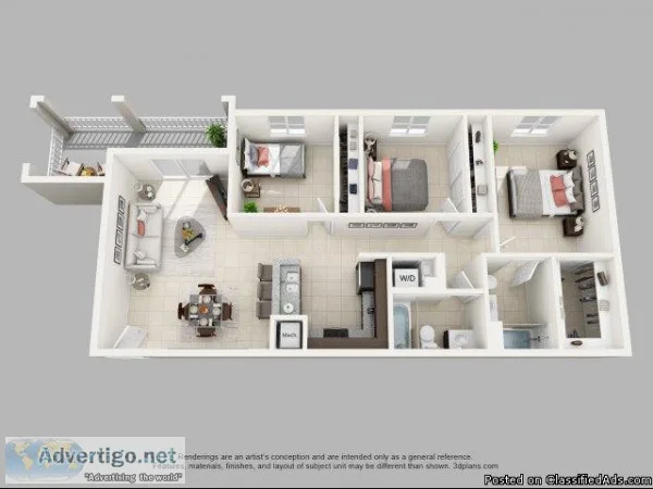 YOU CAN MOVE IN 48HS GREAT CONDO AL DORAL 32 WITH WD and BALCONY
