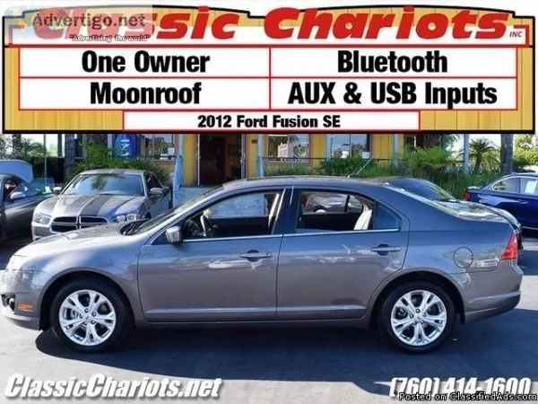 Used Car Near Me &ndash 2012 Ford Fusion SE with Moonroof Blueto