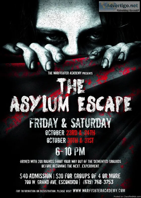 SEEKING ROLE PLAYERS FOR HAUNTED INSANE ASYLUM ESCAPE EVENT