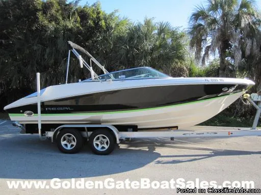 2005 22  REGAL 2200 FASTRAC BOWRIDER w2005 MAGIC TILT Trailer