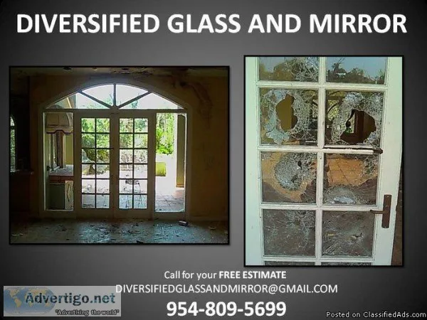 MIAMI  BROWARD EMERGENCY GLASS and WINDOW REPAIR SERVICE 24 HOUR