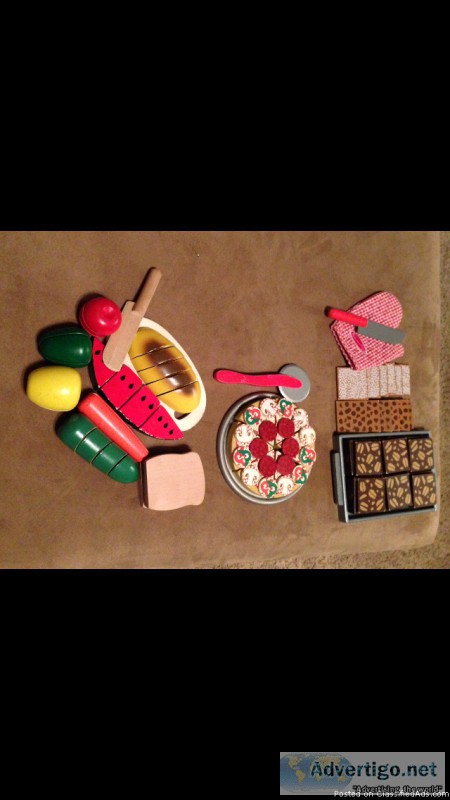 3-sets of Melissa and Doug wooden toys