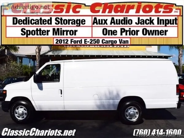 Used Car Near Me &ndash 2012 Ford E- 250 Cargo Van with Dedicate