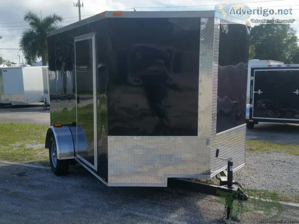 Trike Trailer for sale 7x 10 feet Blk Exterior trailer NEW