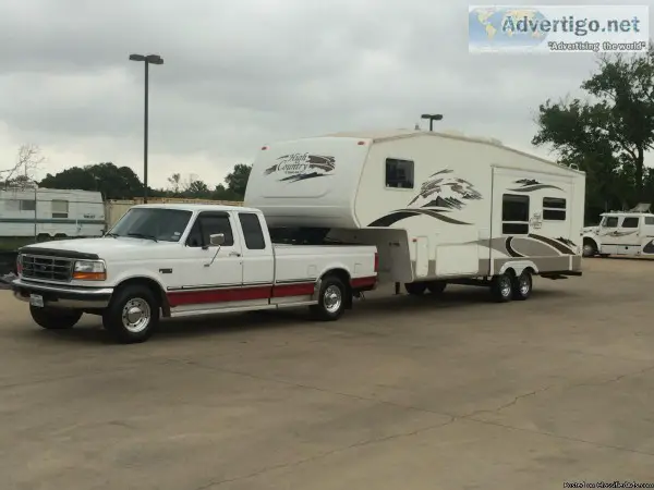 1997 Ford F250 with Fifth wheel Camper