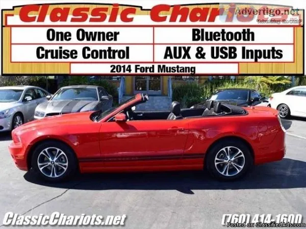 Used Sport Car Near Me &ndash 2014 Ford Mustang V6 with Bluetoot