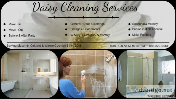 Same Day Next Day and Final Move Out Cleanings
