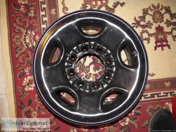 1-USED 16   STEEL WHEEL FOR HD TRUCKS  8-LUG FOR 34 AND 1-TON GM