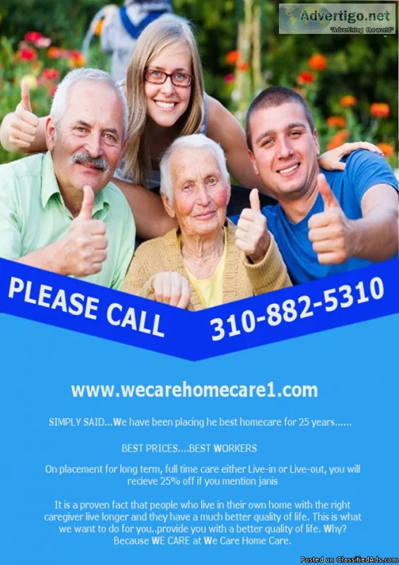 BEST CAREGIVER......BEST RATES......BEST AGENCY