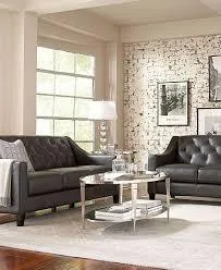  All Leather SlateGray Sofa   499. Limited Supply    &lt Furnitu