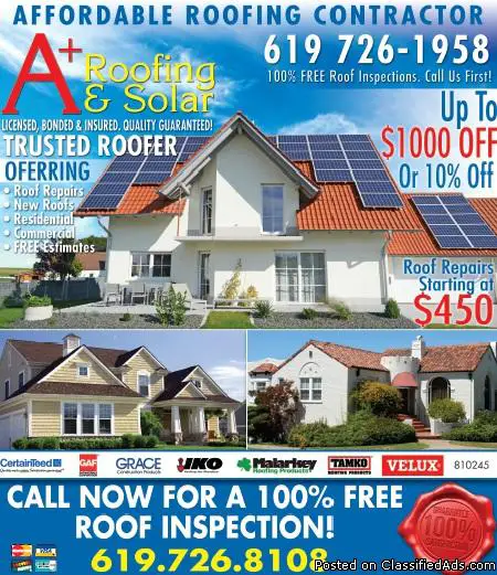 A Plus Roofing and Solar