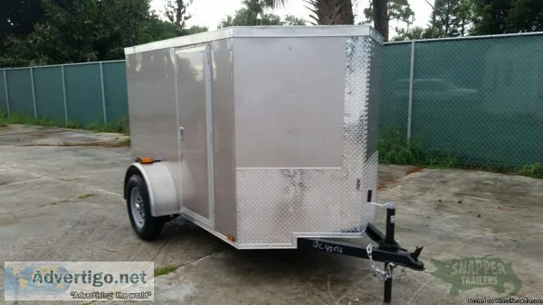 Handyman Trailer for sale NEW 24in. Side Door Champagne Ext 5x8 