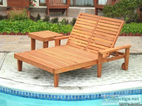 Best Redwood Double Summer Chaise Lounge
