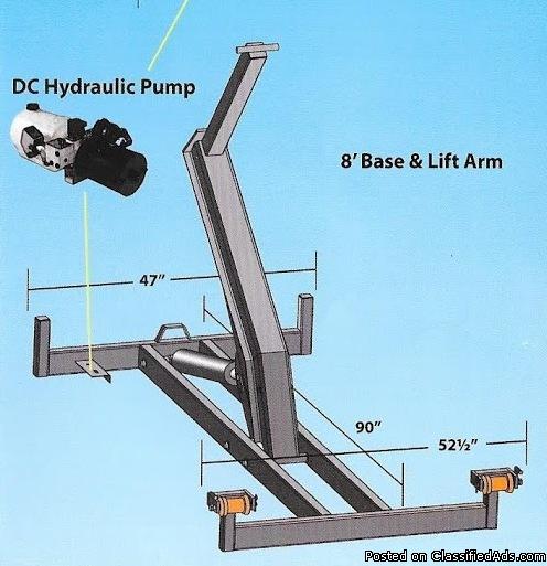 Hydraulic liftdump box for pickup truck