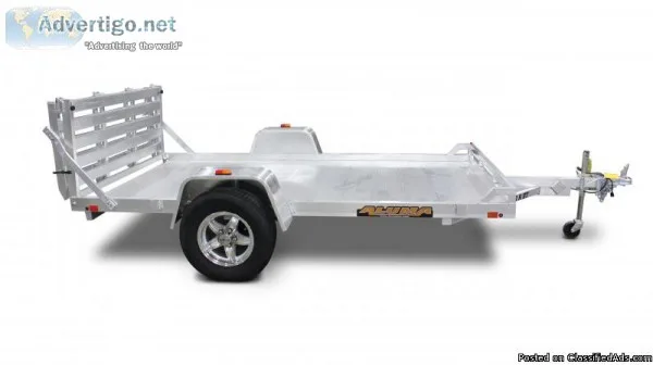 Aluma 6810H BT Aluminum Utility Trailer wBi-Fold Tailgate - Rabe