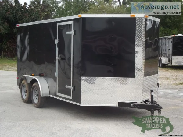 New Trailer 7 x 14 ft. wSide Door and Rear Ramp Door
