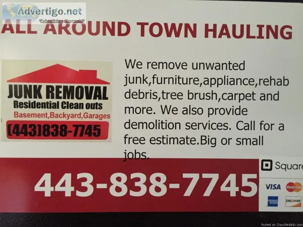 We remove old unwanted furniture and junk