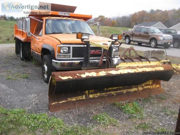 1992 chevy K3500 dump plow truck