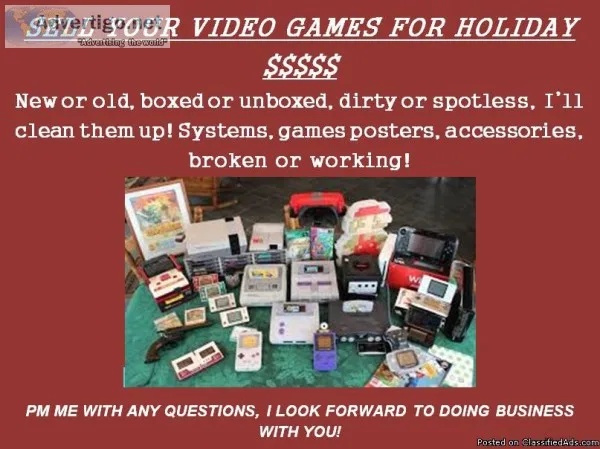 wanted all older video games