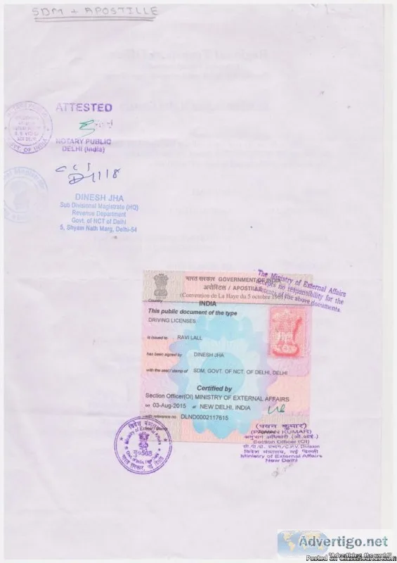 Marraige certificate Apostille