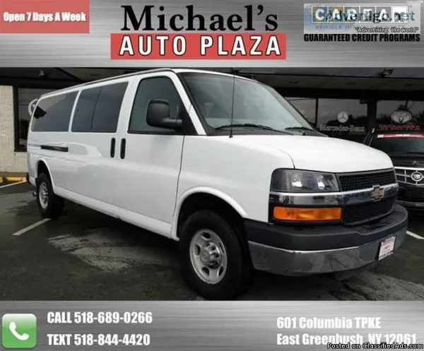 2013 CHEVROLET EXPRESS LT 3500 PASSENGER VAN WE FINANCE TRADES W