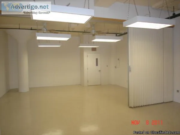 One Acoustic Folding Partition (for rapid division of space)