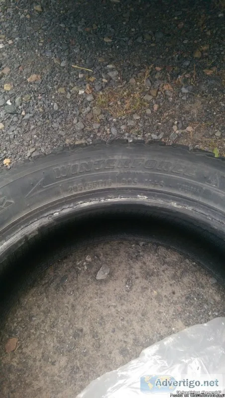 4studded snow tires