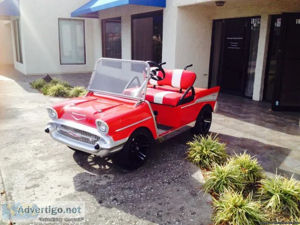 57 Chevy Golf Cart Custom Club Car 48 V