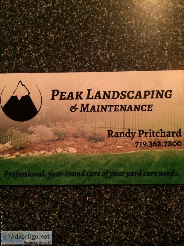 Peak Landscaping and lawn maintenance