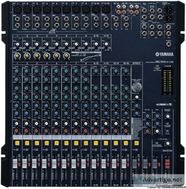 YAMAHA-MIXING CONSOLE-MG-166C-USB