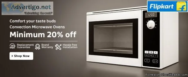 Comfort your taste buds convection Microwave Ovens Minimum 20% O