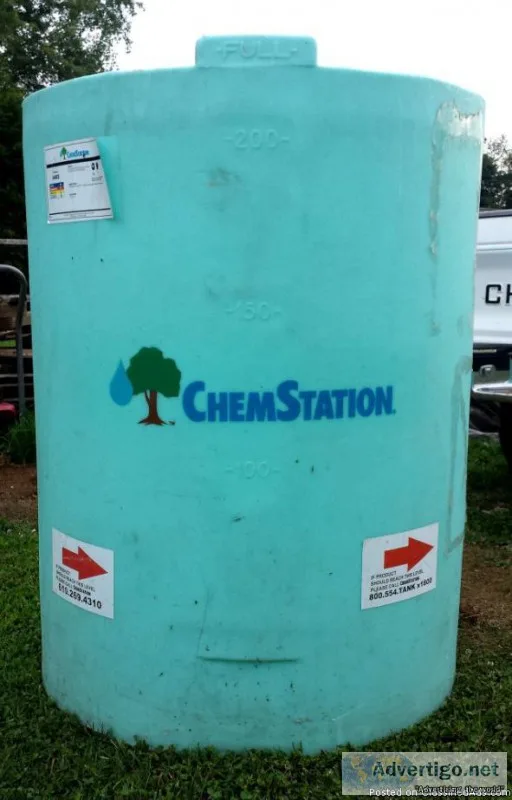 Used ChemicalWater Storage Tank - Plastic 225 Gal