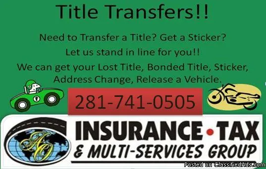 TITLE TRANSFERS