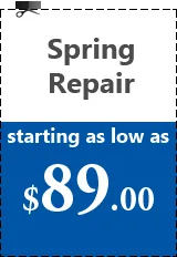 Garage Door Spring Repair with 89.00 in Cary NC