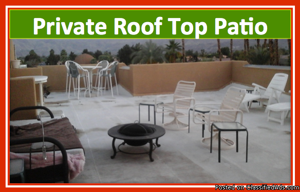 Condo with Private Roof Top Patio for Sale in Cathedral City CA