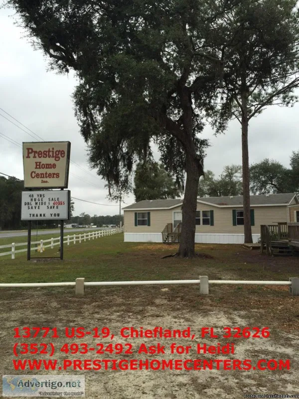 New mobile homes to your land or we finance land and home we bui