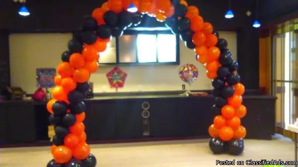 BALLOON ARCHES AND PARTY PLANNING SERVICES FOR CORPORATIONS