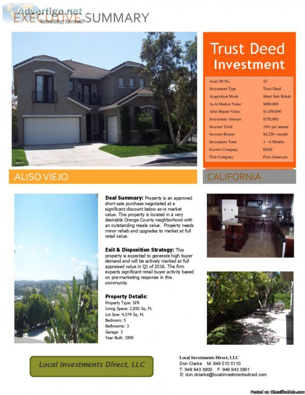 Trust Deed Opportunity
