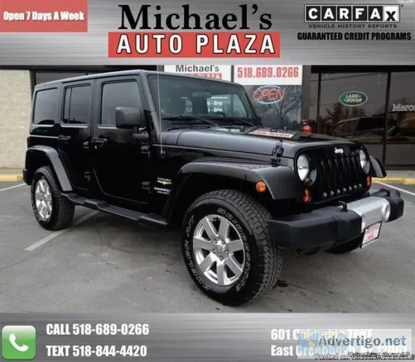 2012 Jeep Wrangler Unlimited Sahara - WE FINANCE - STK9809
