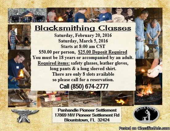 Blacksmithing Class