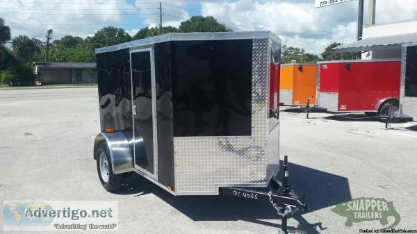 Cargo Trailer  5 ft. x 8 ft. Blk Exterior NEW for SALE