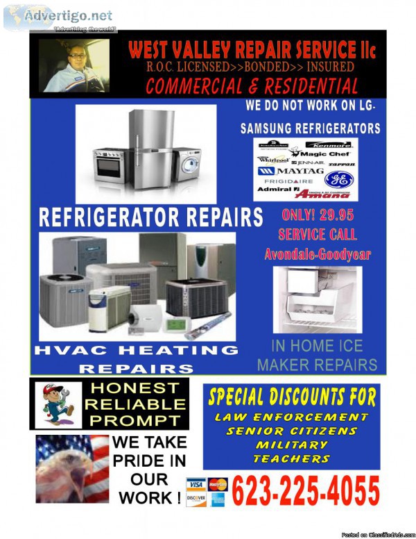 REPAIR SERVICE Heat Pump  Furnace  HVAC   Licensed Bonded Insure