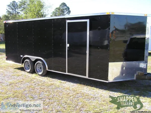 Cargo Trailer w D Rings Side Door -8.5 x 20 foot New trailers